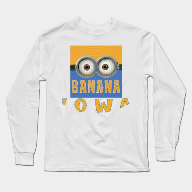 MINION BANANA USA IOWA Long Sleeve T-Shirt by LuckYA